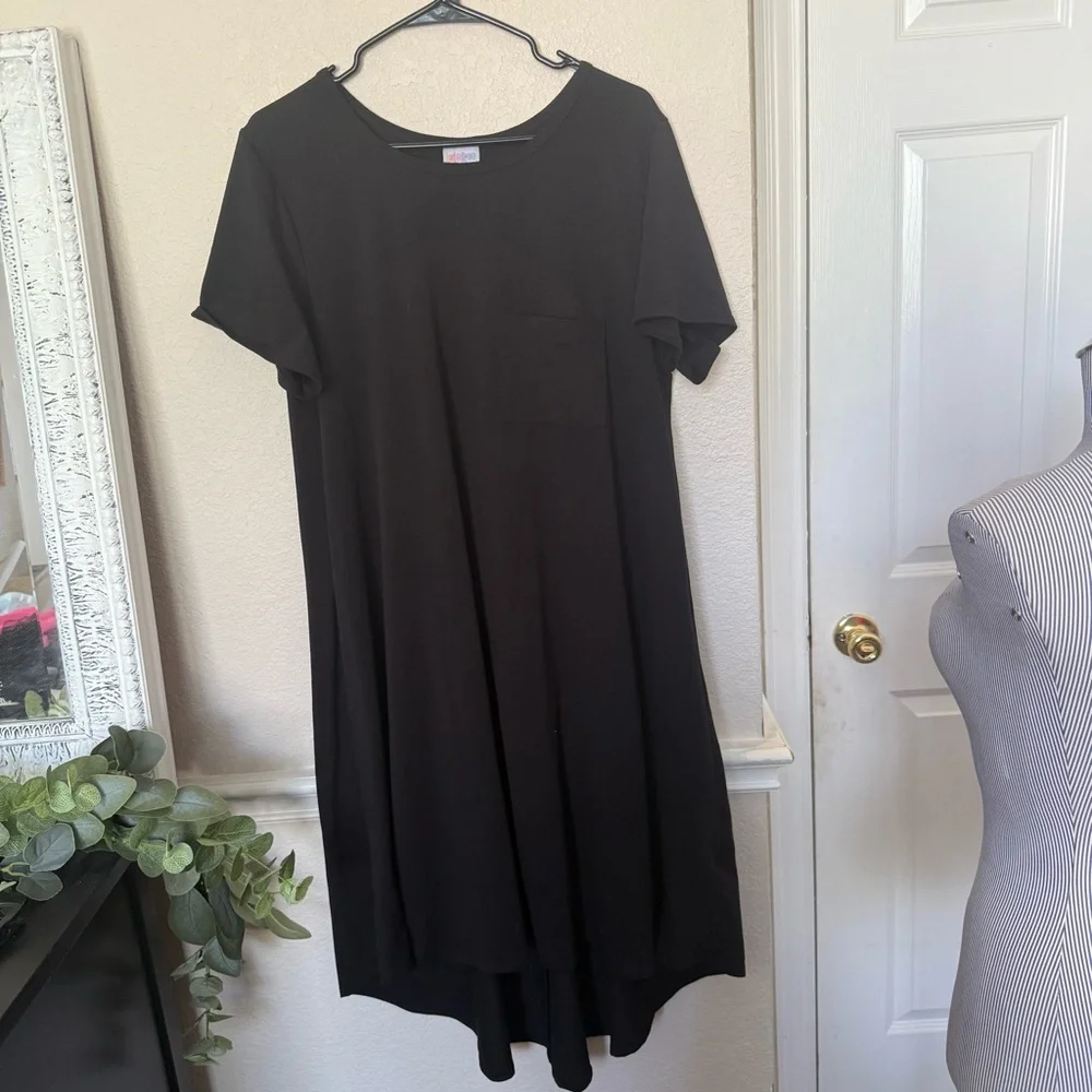 XLarge LULA ROE Black asymmetrical dress